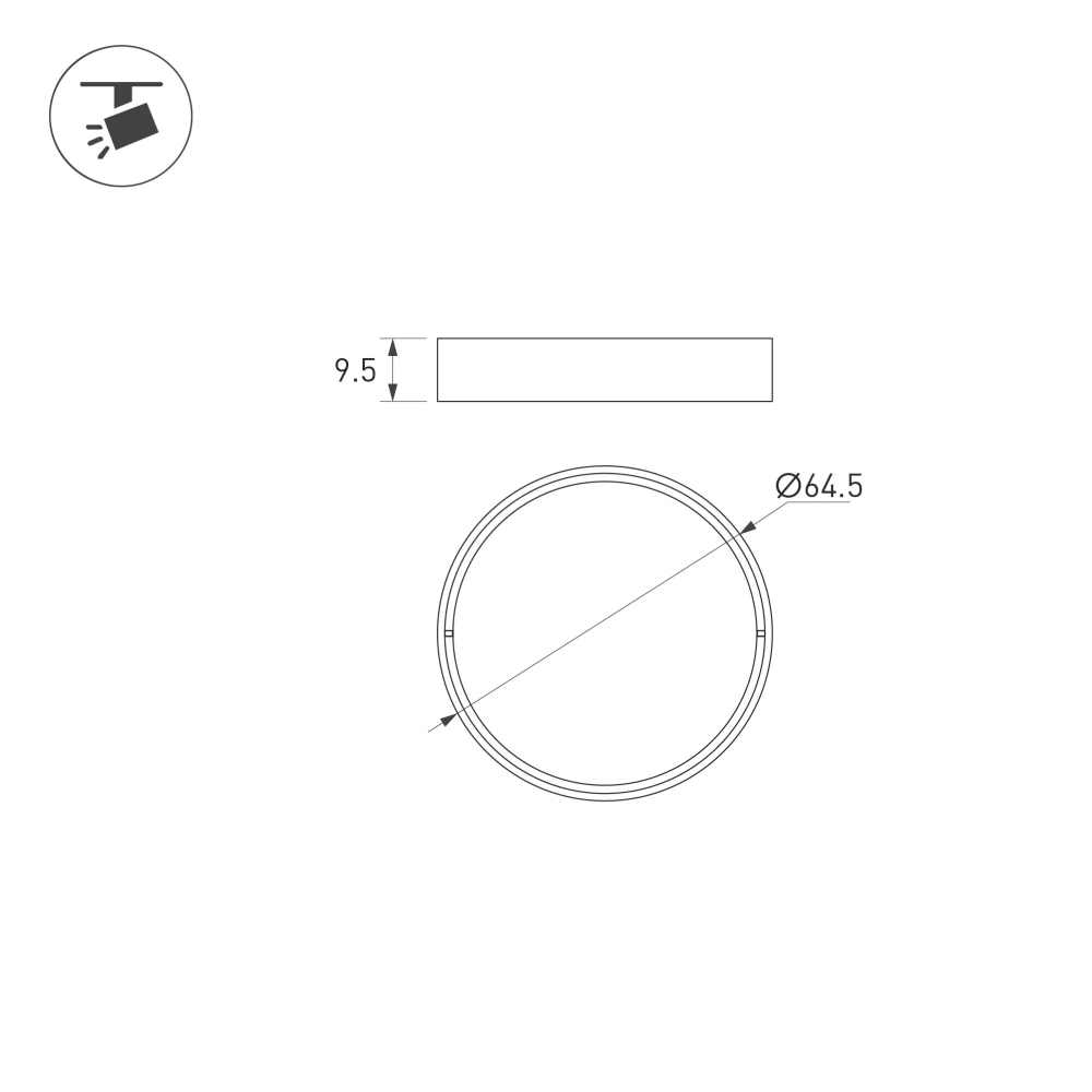 Насадка LGD-ARTIFACT-OVAL-LENS-R65 (WH) (Arlight, Металл) 057149