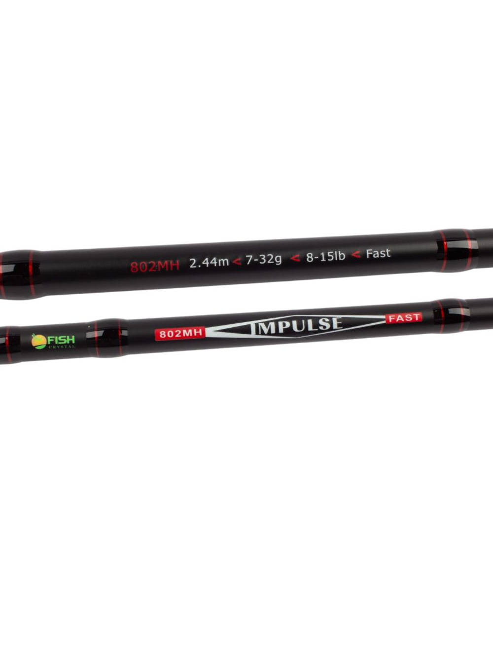 Удилище спиннинговое IMPULSE 2 секции, полая верш, длина 2.44 м, тест 7-32 г