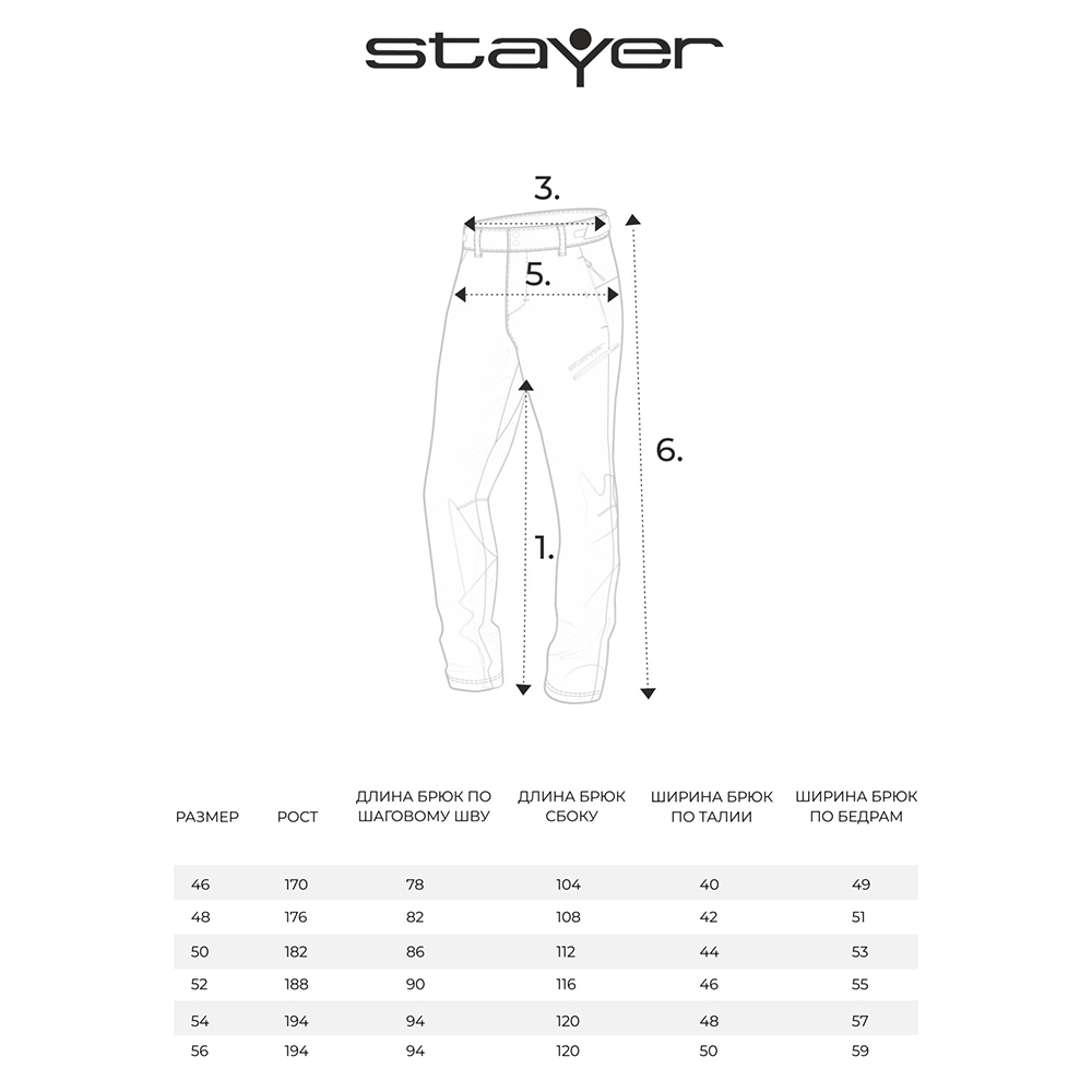 Брюки мужские Stayer 25517