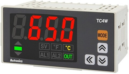 TC4W-24R температурный контроллер с ПИД-регулятором, Ш96хВ48 4 разряда, 1 вых. реле + 1 SSR (выход на твердотельное реле)+2 аварийных выход
