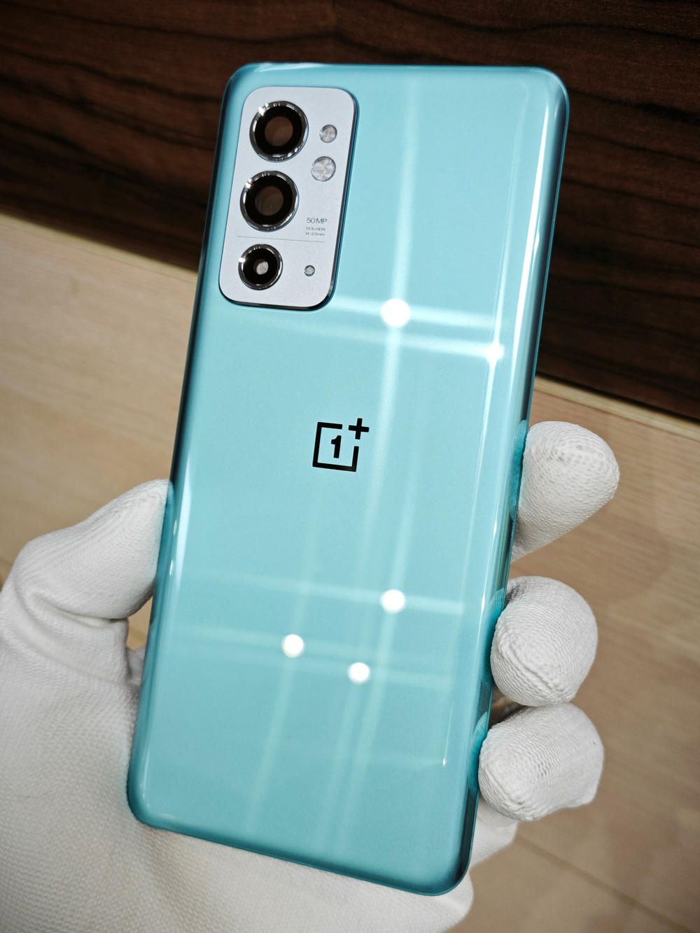 Задняя крышка ПРЕМИУМ для OnePlus 9RT ( заднее стекло ) цвет: Зелёный