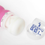 Мастурбатор из силиконового геля Genmu Cozy, розовый (Цвет: Розовый, Вкладка белая)