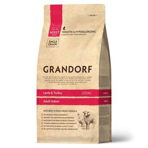 Сухой корм Grandorf CAT Lamb&Turkey INDOOR для домашних кошек, ягнёнок с индейкой