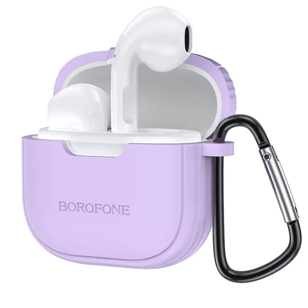 Bluetooth - гарнитура Borofone BW29, TWS вкладыши, BT5.1, 30/200mAh Lemon Green