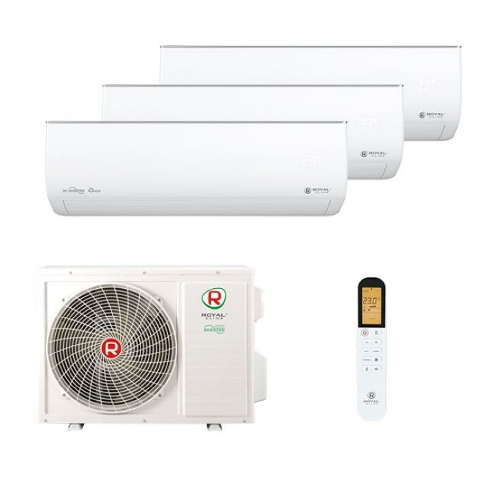 Мульти сплит система Royal Clima на 3 комнаты (20+20+20 кв.м) серия Gloria
