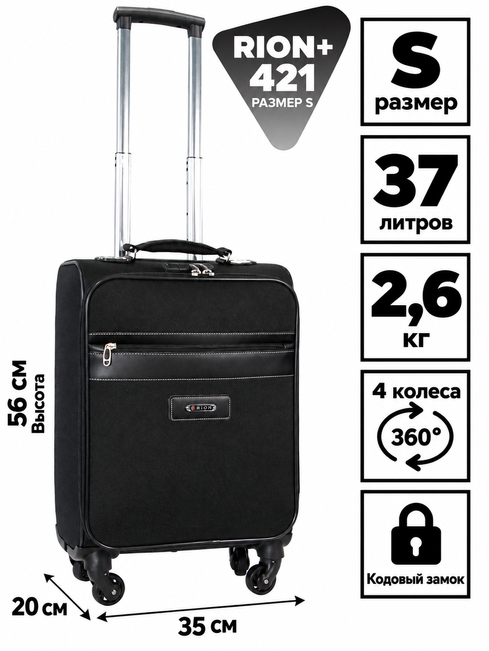 RION+ 421BLK — инфографика