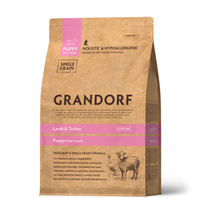 Grandorf Dog Puppy корм сухой для щенков ягнёнок с индейкой