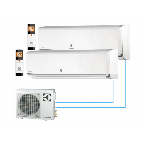 Мульти сплит система Electrolux на 2 комнаты (20+20 кв.м) HM FMI