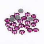 Стразы клеевые стекло 4.7 мм, 5х24 шт, SS20 №25 фуксия (Fuchsia), Zlatka ZRTG-2024