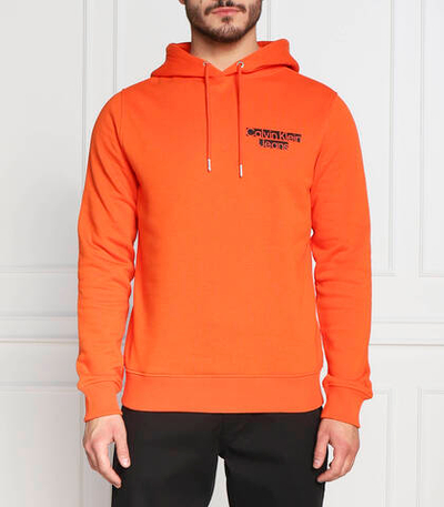 Худи seasonal blocked logo hoodie CALVIN KLEIN JEANS - оранжевый(J30J321904)
