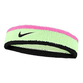 Повязка на голову теннисная Nike Swoosh - pink/lime/black