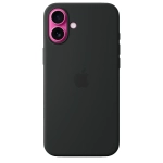 Силиконовый чехол с поддержкой MagSafe Apple Silicone Case для iPhone 16 Plus, Black (Черный)