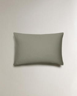 ZARA HOME (300 НИТЕЙ) НАВОЛОЧКА ИЗ ХЛОПКА, СИНИЙ