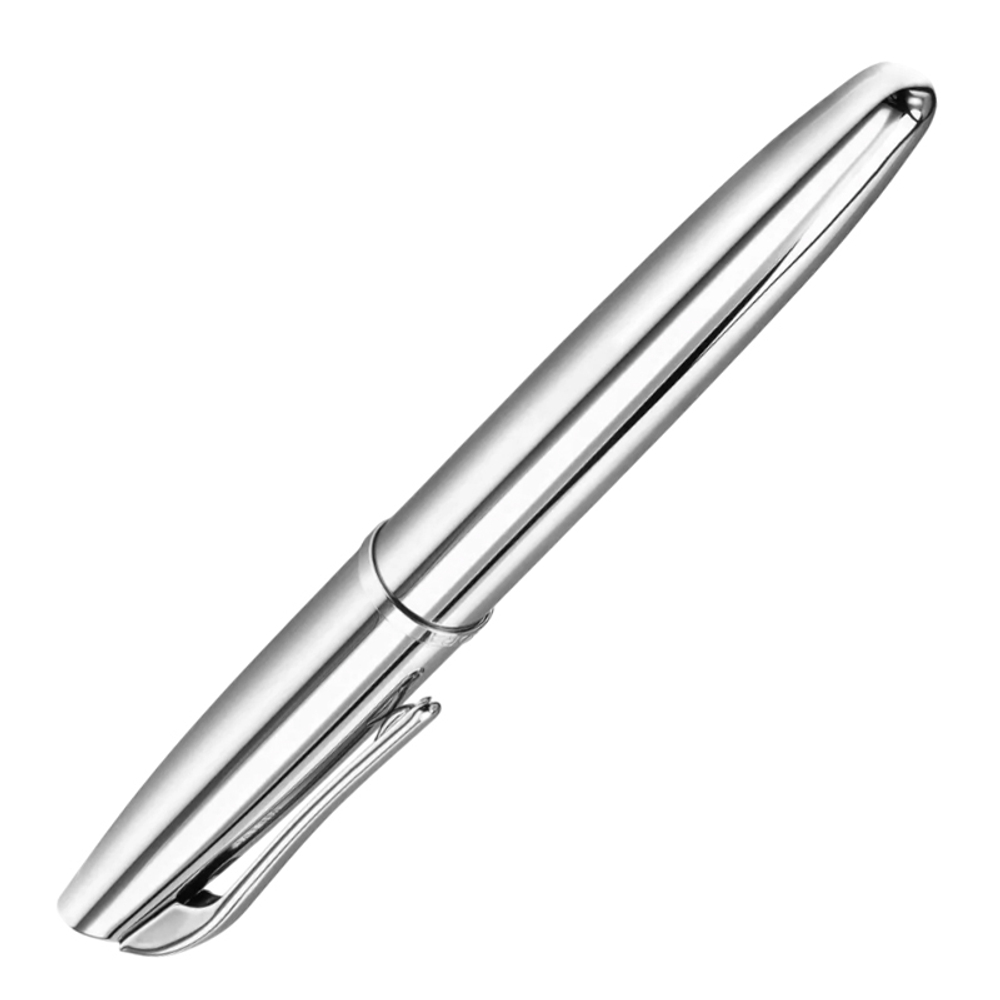 Перьевая ручка Aurora Style Metal Shiny Chrome CT, перо — M, в подарочной коробке