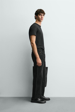 ZARA ДЖИНСЫ REGULAR FIT, УГОЛЬНЫЙ