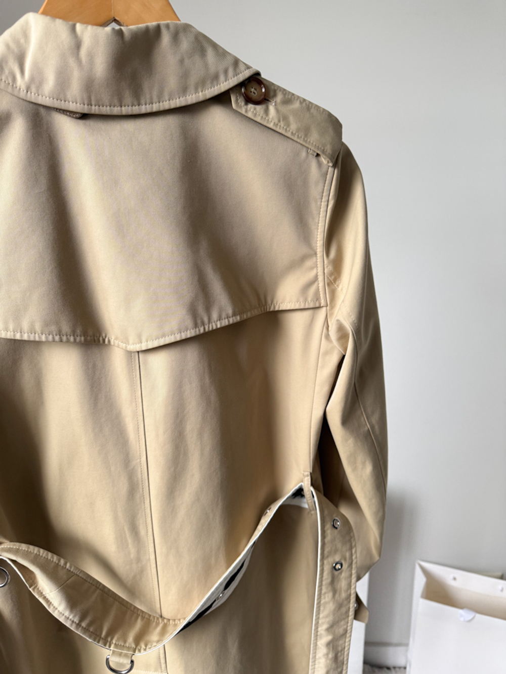 Хлопковый тренч Burberry, XS