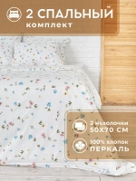 Постельное белье 2 спальное хлопок Тулуза нав. 50х70