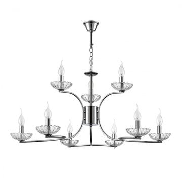 Люстра подвесная 9*E14 8155/9 хром Lolina Lumion