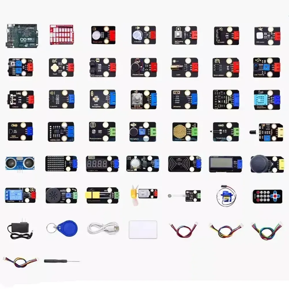 Набор KEYES 37 в 1 на базе Arduino UNO R4 Minima Набор KEYES 37 в 1 на базе Arduino UNO R4 Minima