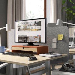 IKEA ELLOVEN  (ИКЕА ЕЛЛОВЕН)  -  Подставка под монитор с ящиком - ярко-оранжевая