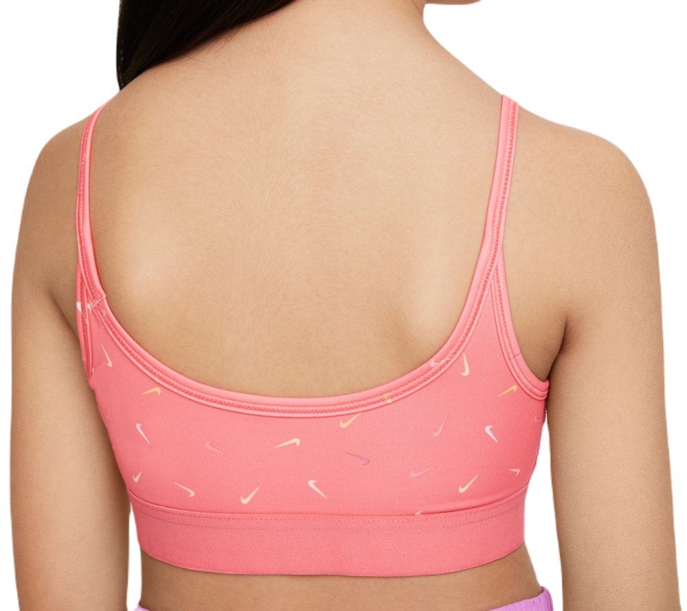 Топ для девочки теннисный Nike Dri-Fit Trophy Light-Support Sports Bra - Оранжевый