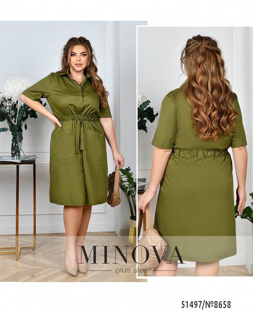 Платье 8658-хаки Minova Платье 8658-хаки Minova