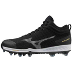 Mizuno Dominant 4 Low Top Upper Height Baseball Shoes Men"s Black