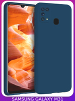 Мягкий Soft Touch чехол из силикона для SAMSUNG M31 (не M31s) с бархатной подкладкой