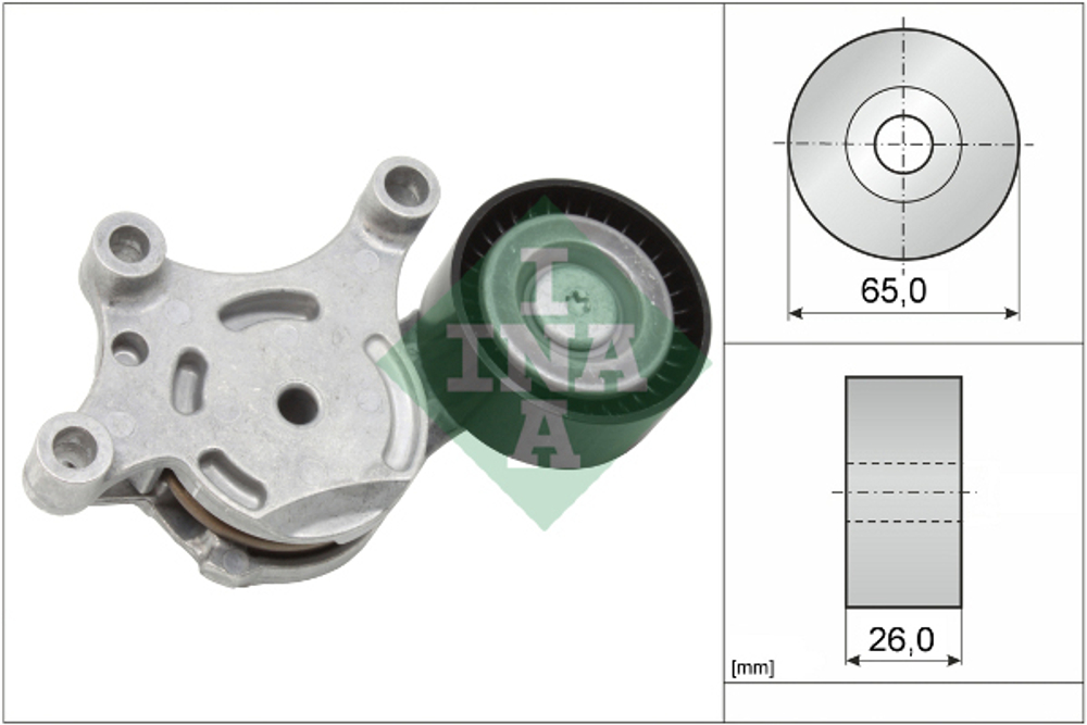 INA - 534007520-INA - Belt Tensioner, V-ribbed belt