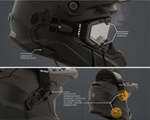 Очки снегоходные CKX 210 Tactical Electric, двойная линза