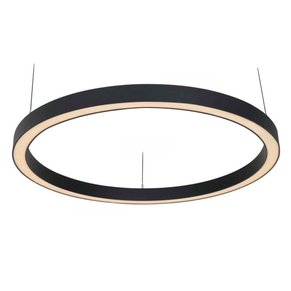 Светильник LED кольцевой Ring 130W D1500мм*35 5000К черный накладной IP40