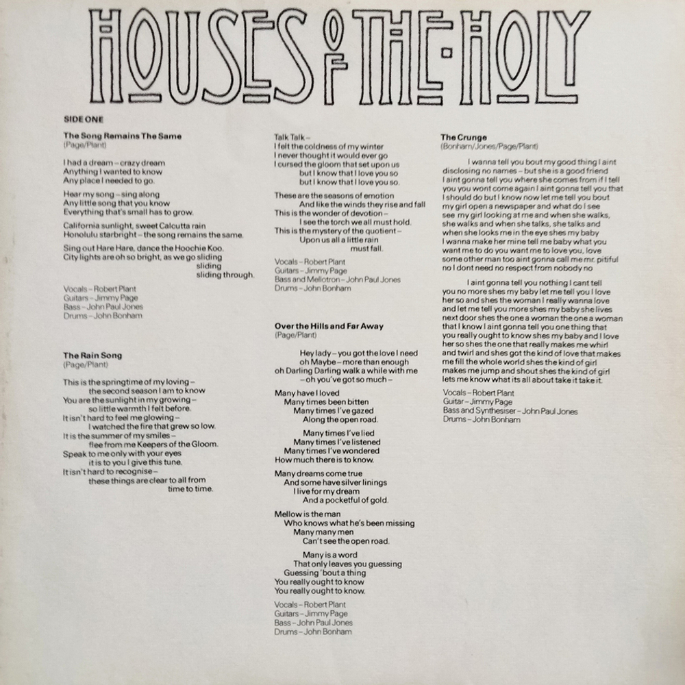 Led Zeppelin / Houses Of The Holy (LP)