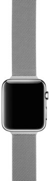 Ремешок миланская петля moonfish для Apple watch - 42/44/45/49 мм, серебристый