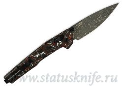 Нож Zero Tolerance Red White CF Vegas Forge Damascus 0117VFDAMфотография - 2