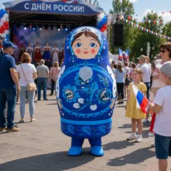 Надувной костюм "Матрешка"