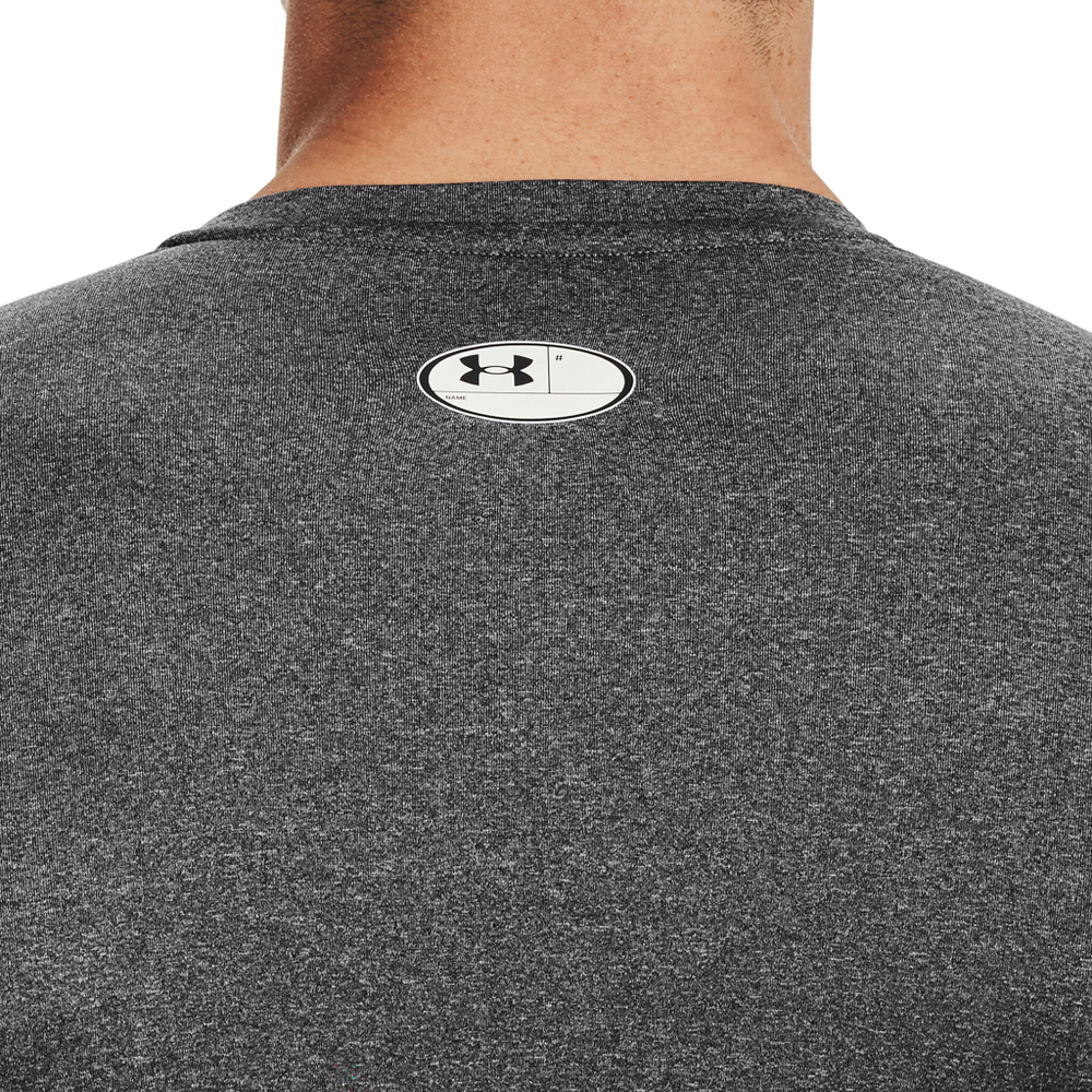 Мужское теннисное поло Under Armour Heatgear Comp Long Sleeve Men - Anthracite, Black