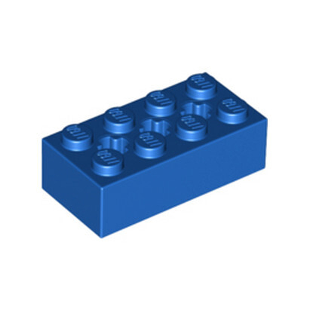 Lego Кирпич 2x4 с 3 отверстиями для оси (синий) 39789 / 6244916