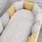 Комплект постельного белья Lollycottons Кролик Лаппин универсальный 6 предметов, Желтый