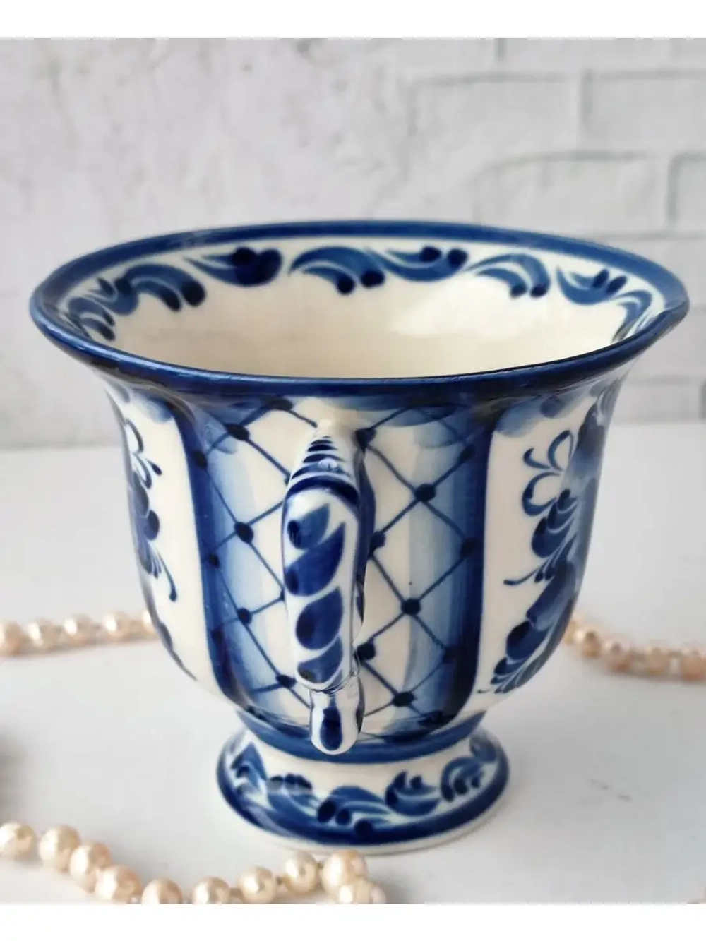 Кружка для чая кофе Гжель