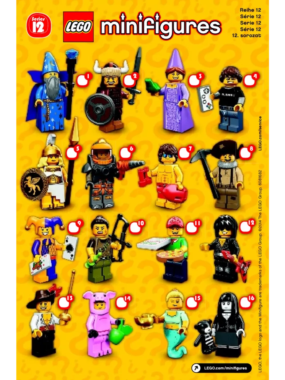 LEGO Minifigures 12 series 71007 Минифигурки Богиня войны