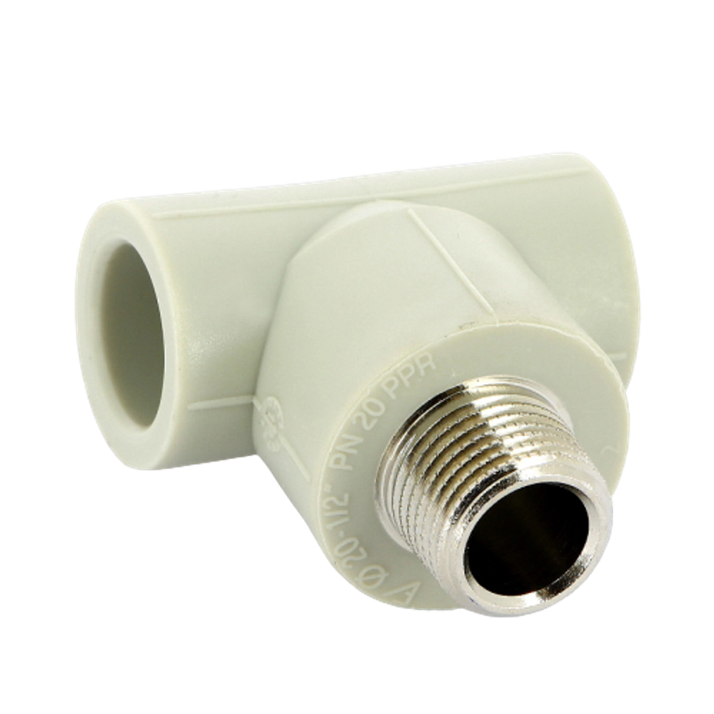 Тройник комбинированный FV-Plast 20x1/2" наружная резьба