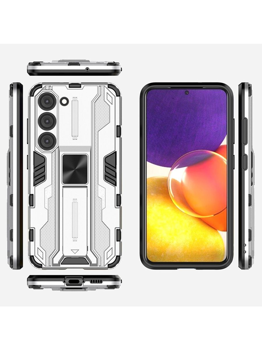 Противоударный чехол с подставкой Transformer для Samsung Galaxy S23+