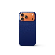 Чехол для iPhone 17 - Зернистая кожа - синий