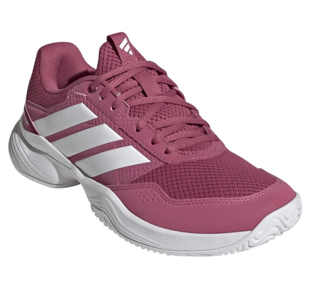 Женские теннисные кроссовки Adidas GameCourt 3 W - dual magenta/cloud white/dual magenta