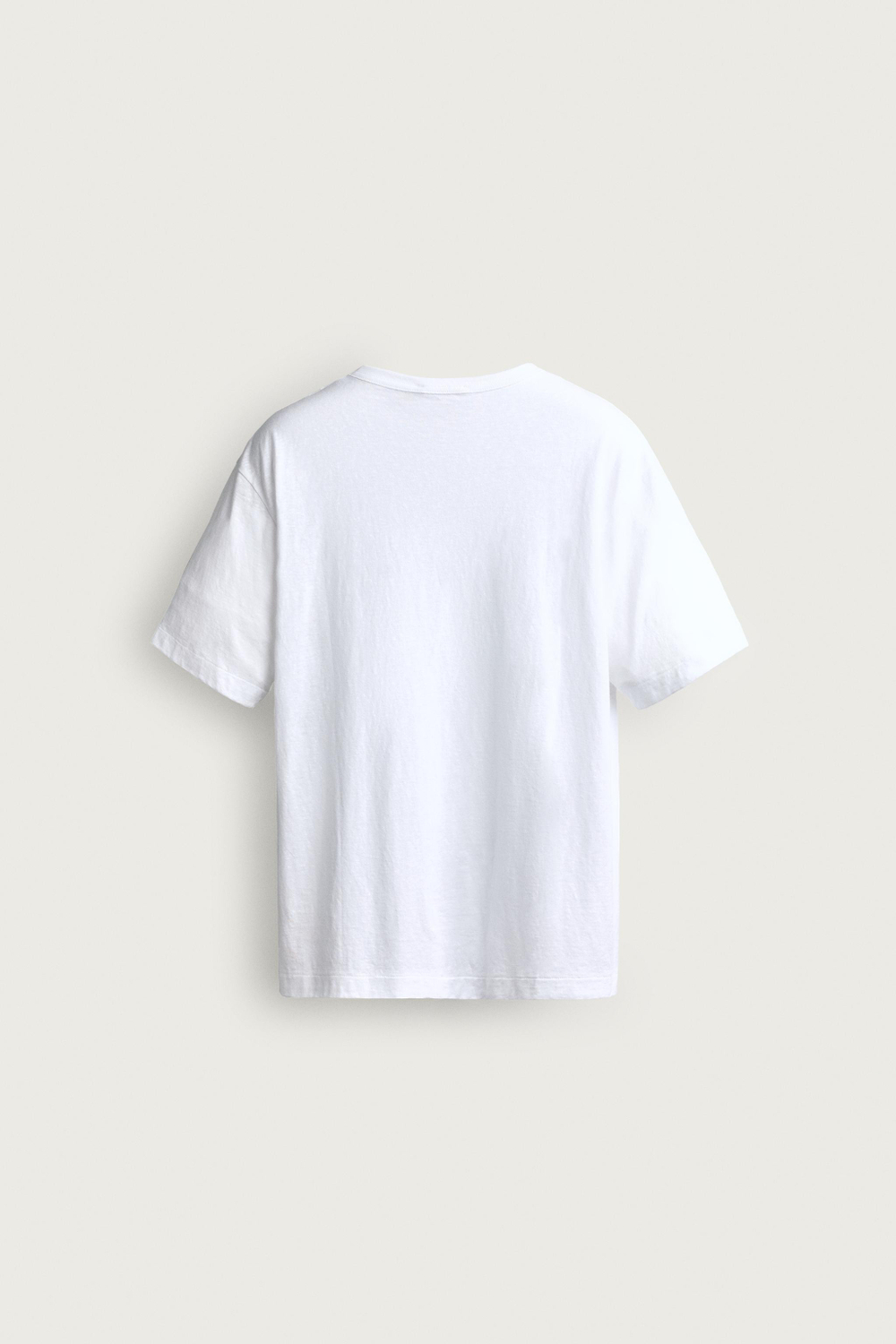 ФУТБОЛКА КЛАССИЧЕСКОГО КРОЯ ИЗ ЛЕГКОЙ ТКАНИ — ZARA