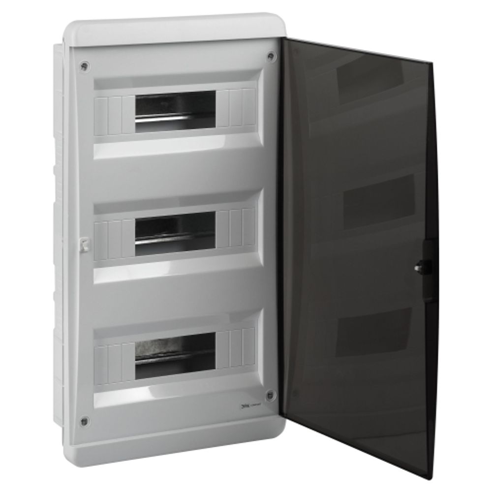 Корпус пластиковый встраиваемый ЭРА COMFORT ЩРВ-П-36 IP40 прозрачная крышка белый | Электротовары