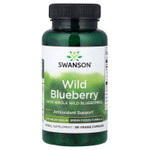 Swanson Vitamins, дикорастущая голубика с цельными ягодами дикой голубики, 250 мг, 90 растительных капсул