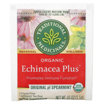 Traditional Medicinals, органическая эхинацея Plus®, оригинальная с мятой, без кофеина, 16 чайных пакетиков, 24 г (0,85 унции)