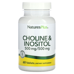 Natures Plus Choline & Inositole 60 tab , Холин и Инозитол