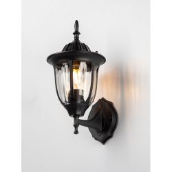 Светильник уличный настенный ЭРА «Галатея» GBW-105-BL-0380 230В Е27 IP54 чёрный вверх | Садово-парковые светильники